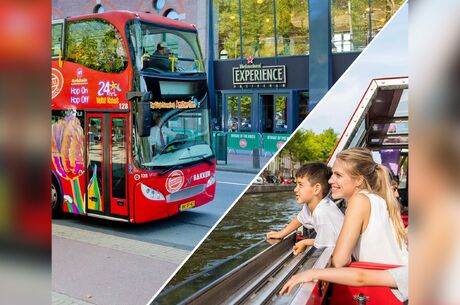 City Sightseeing Amsterdam: Hop-On Hop-Off & Canal Cruise 